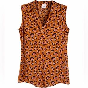 NWT Cabi Prowl Top in Sunset Leopard